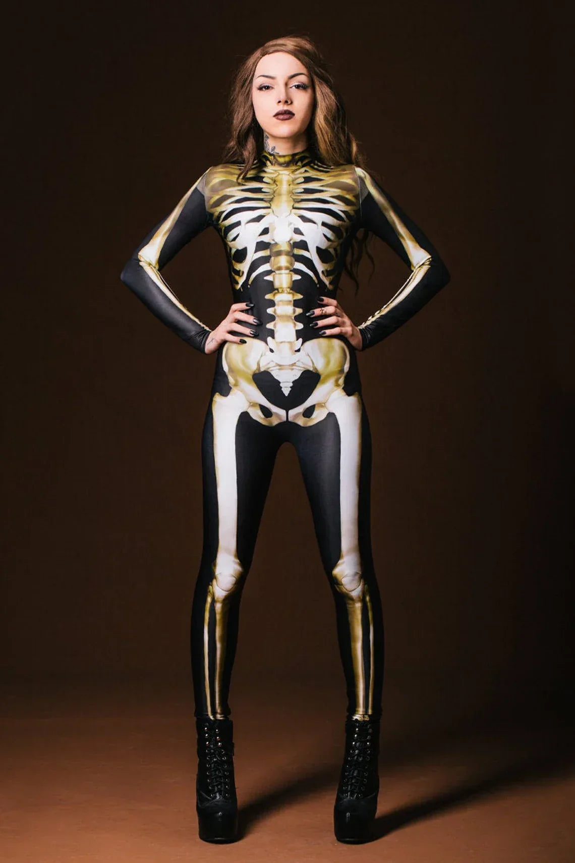 Early Halloween Promotion🔥  Cosplay Women Skeleton Bodysuit