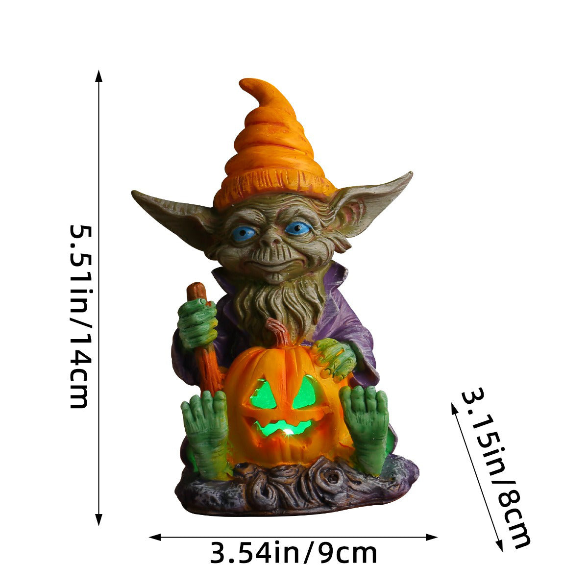 PhantomPumpkin™ 1+1 FREE | Halloween Resin Statue with Pumpkin Lamp