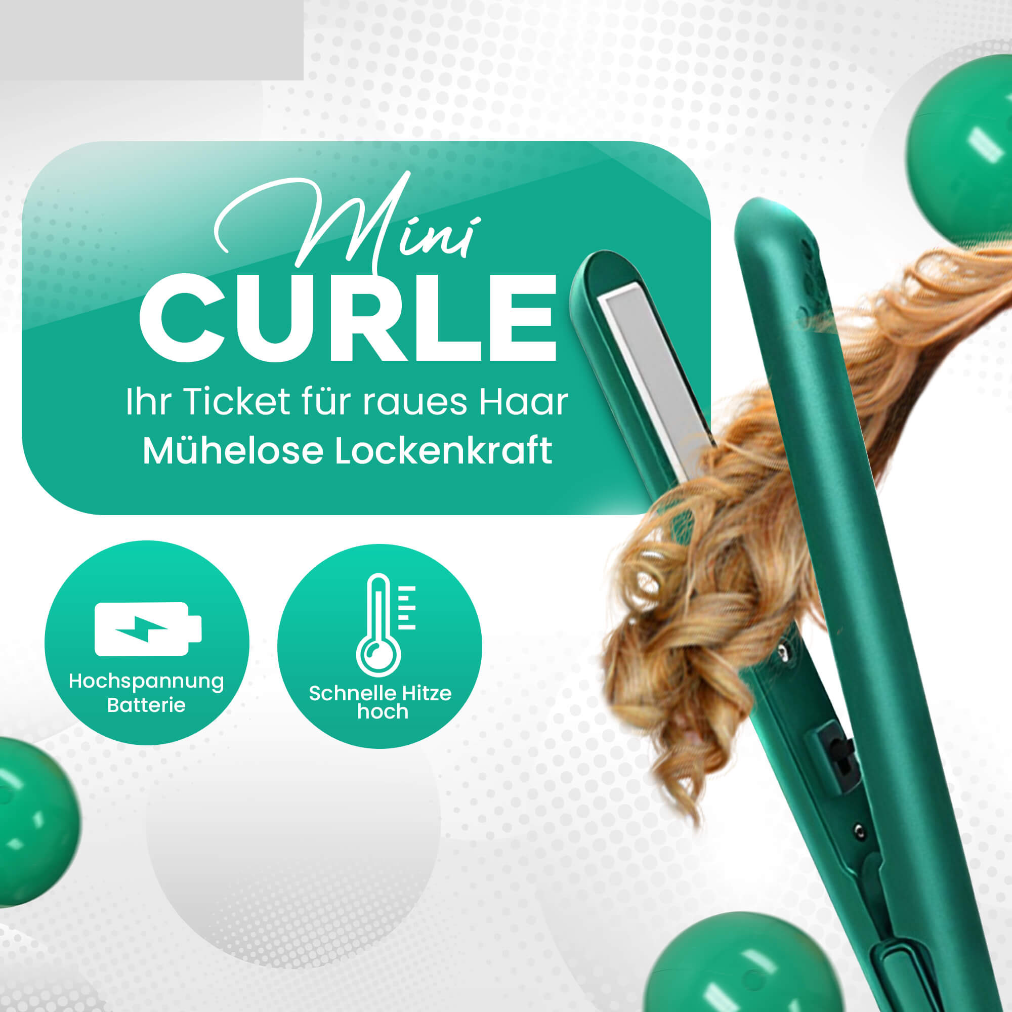 Curly - 2 in 1 Dual Mini Curling Iron [Last day discount]