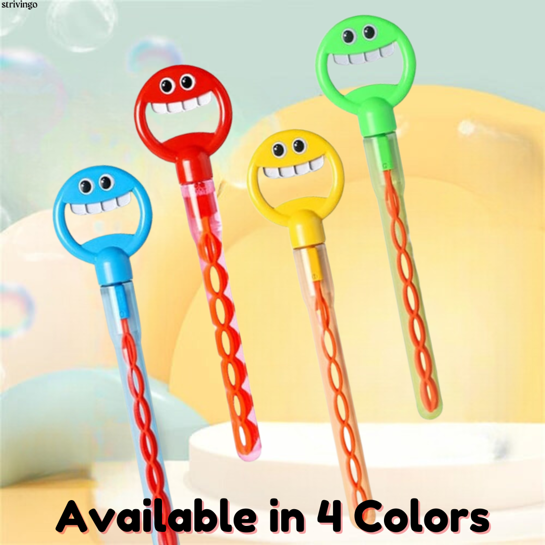 1+1 FREE | BubblesOverload™ - 32 Hole Smiling Face Bubble Stick [Last Day Discount].