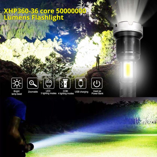 UltraLight™ - Rechargeable, powerful LED Flashlight (50% DISCOUNT)