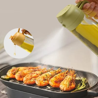 Comboil 2-in-1 Glass Oil Sprayer and Dispenser