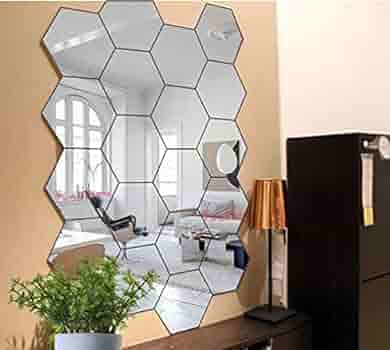 HexaGleam - Modern hexagonal mirror wall tiles [Last day discount]