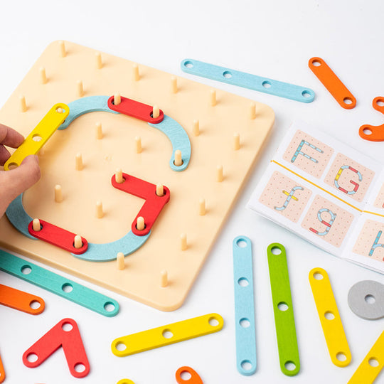 Liaao - Montessori Pegboard Puzzle - Turn playtime into learning time!