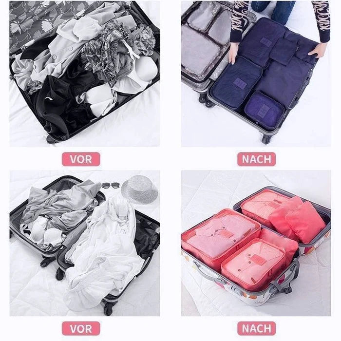 PackingCubes™ - 6 pieces of portable packing cubes for luggage