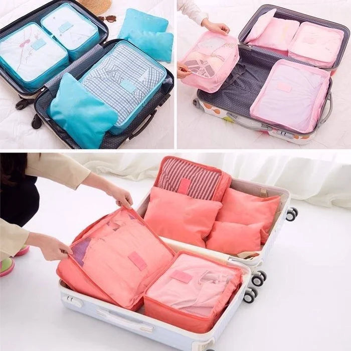 PackingCubes™ - 6 pieces of portable packing cubes for luggage