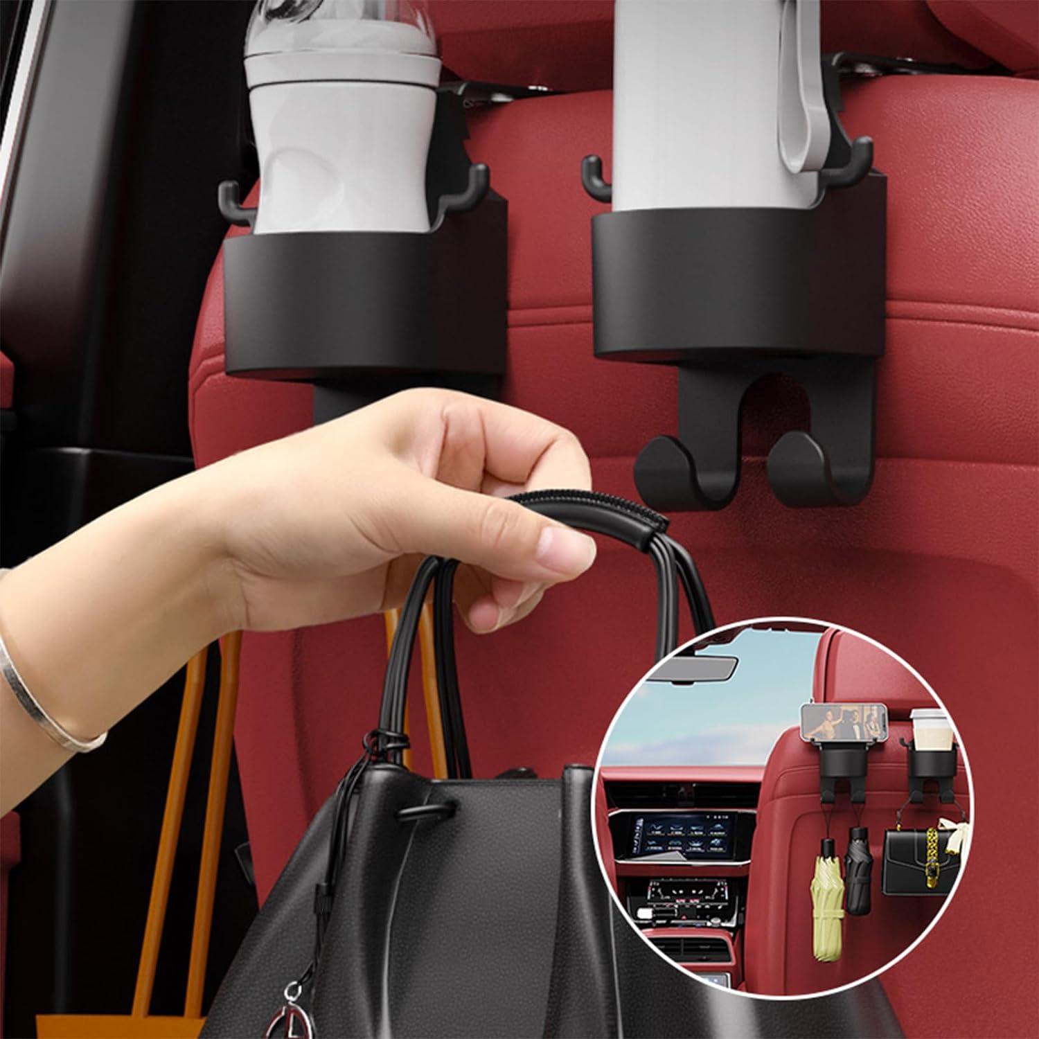 2+2 FREE | CupMan™ - Hanging cup holder for car back seat [Last day discount]