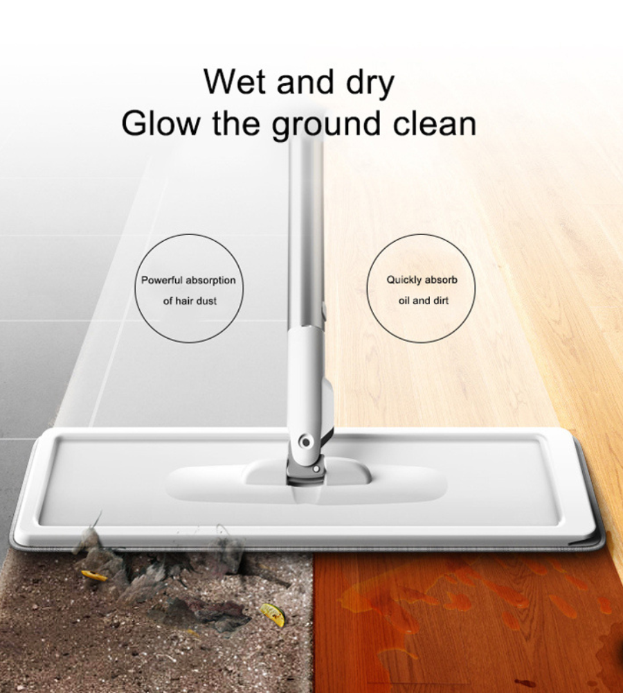 QuickClean™ | Magic floor mop with bucket