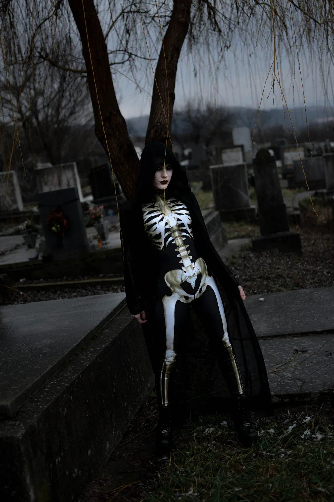 Early Halloween Promotion🔥  Cosplay Women Skeleton Bodysuit