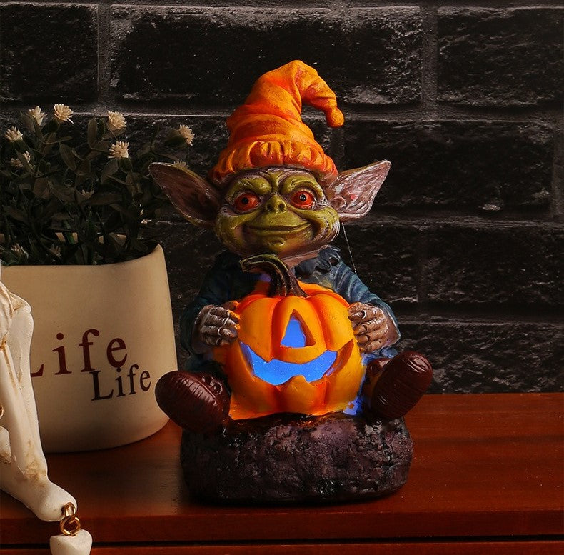 PhantomPumpkin™ 1+1 FREE | Halloween Resin Statue with Pumpkin Lamp