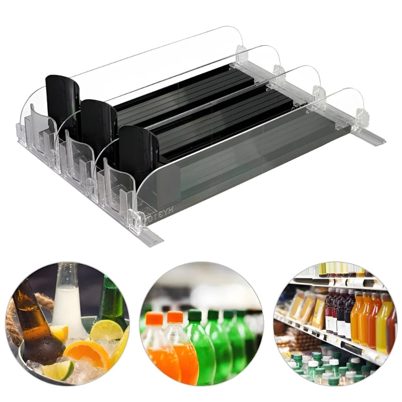 FridgeCaddy™ - refrigerator beverage organizer