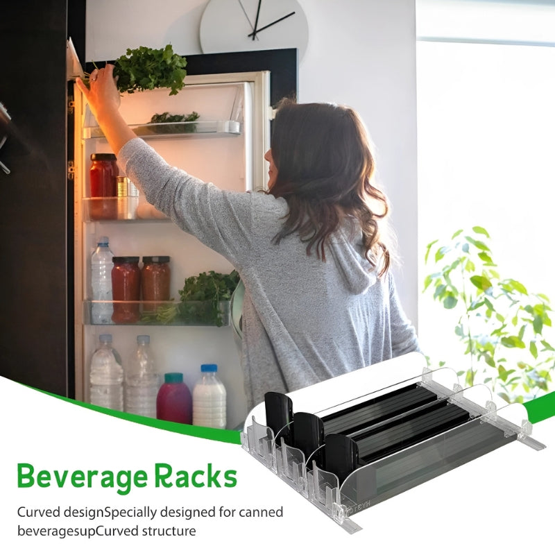 FridgeCaddy™ - refrigerator beverage organizer