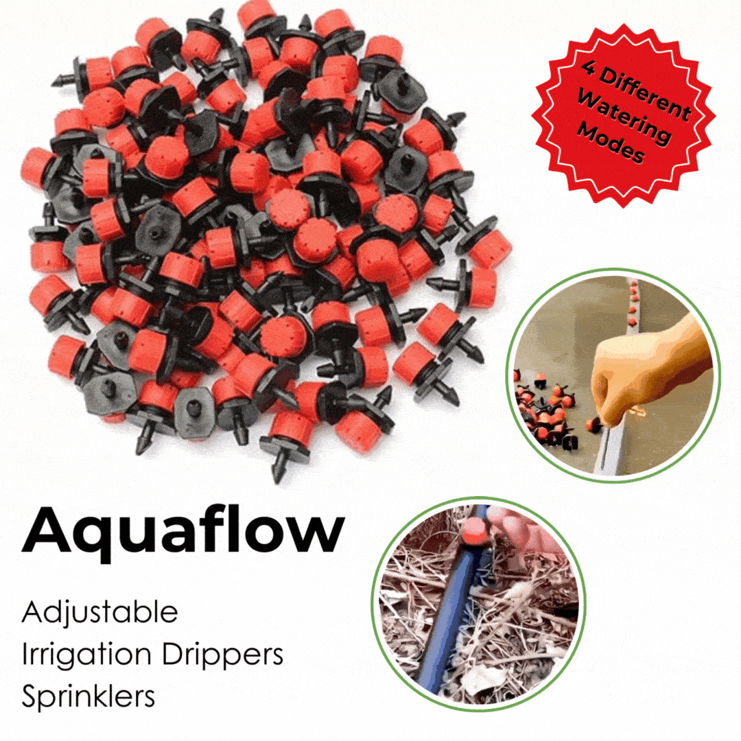 Aquaflow Adjustable Irrigation Drippers Sprinklers with 4 Different Watering Modes