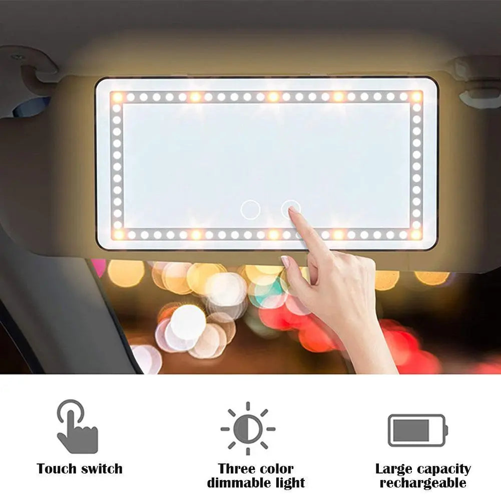 Car sun visor make-up mirror - 50% OFF