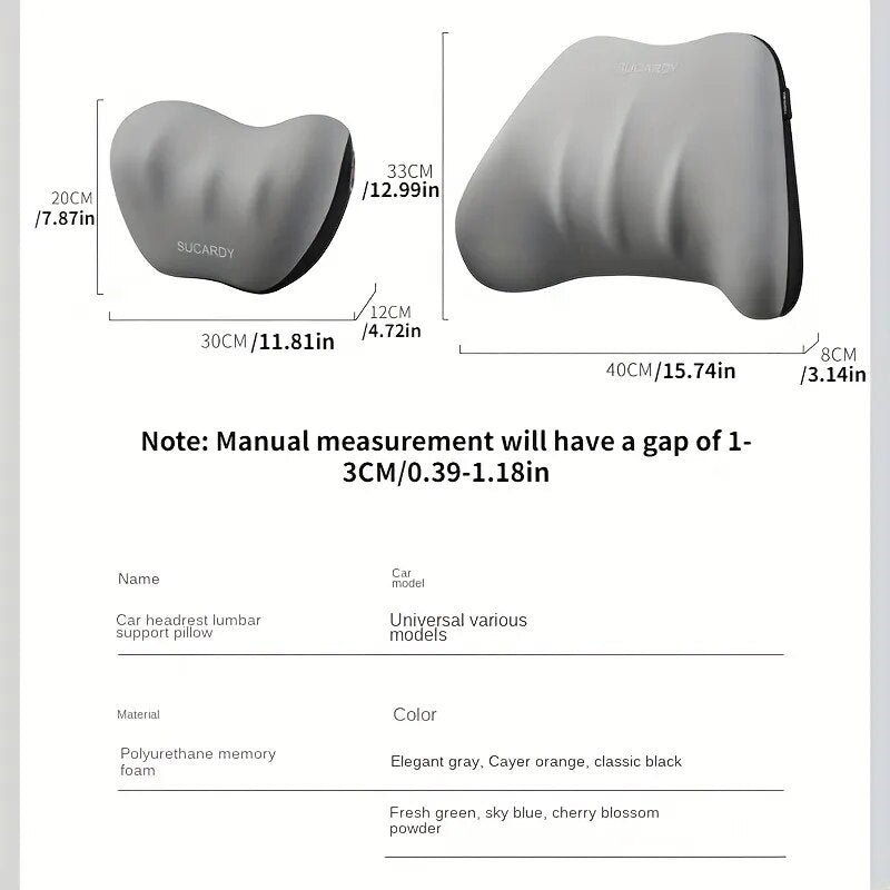 EasyRide | Headrest and lumbar cushion