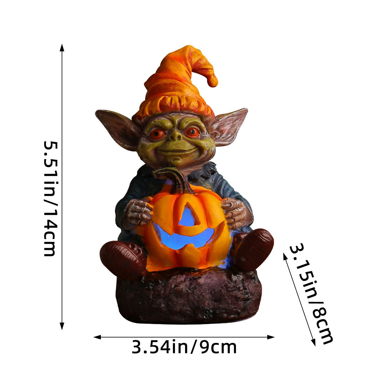 PhantomPumpkin™ 1+1 FREE | Halloween Resin Statue with Pumpkin Lamp