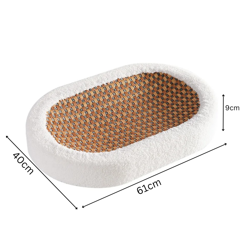 Cat Scratch Lounge™ | Plush cat bed with scratchable surface