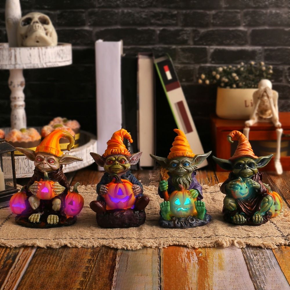 PhantomPumpkin™ 1+1 FREE | Halloween Resin Statue with Pumpkin Lamp