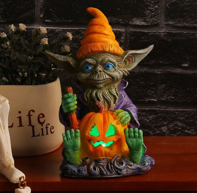 PhantomPumpkin™ 1+1 FREE | Halloween Resin Statue with Pumpkin Lamp