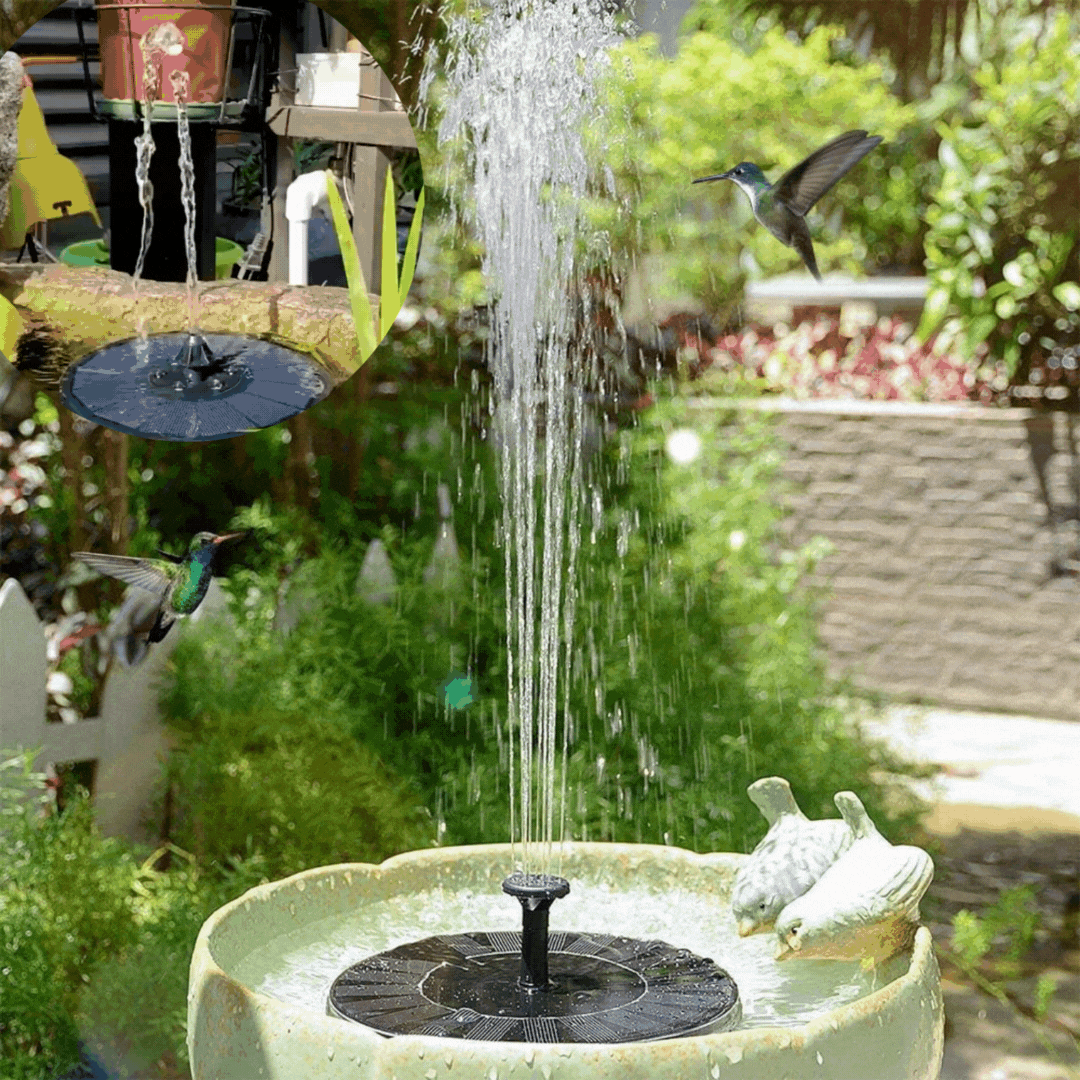 Solar-powered fountain | Create an oasis anywhere! - 50% SALE