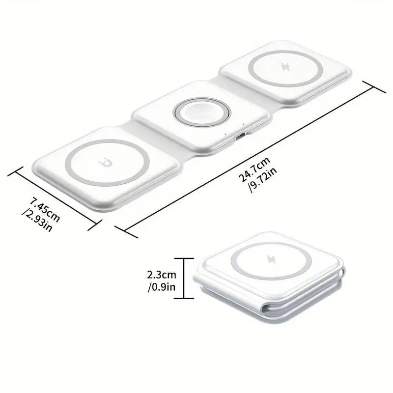 TripleCharger™ | 3 in 1 Magnetic Wireless Charger Pad