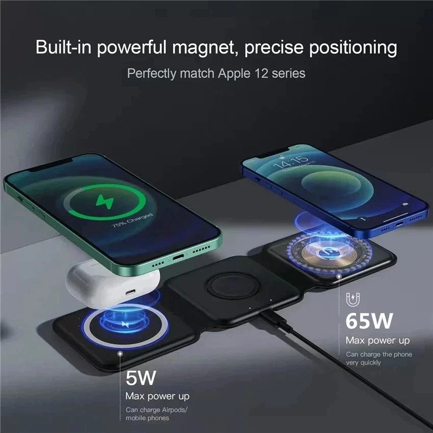 TripleCharger™ | 3 in 1 Magnetic Wireless Charger Pad