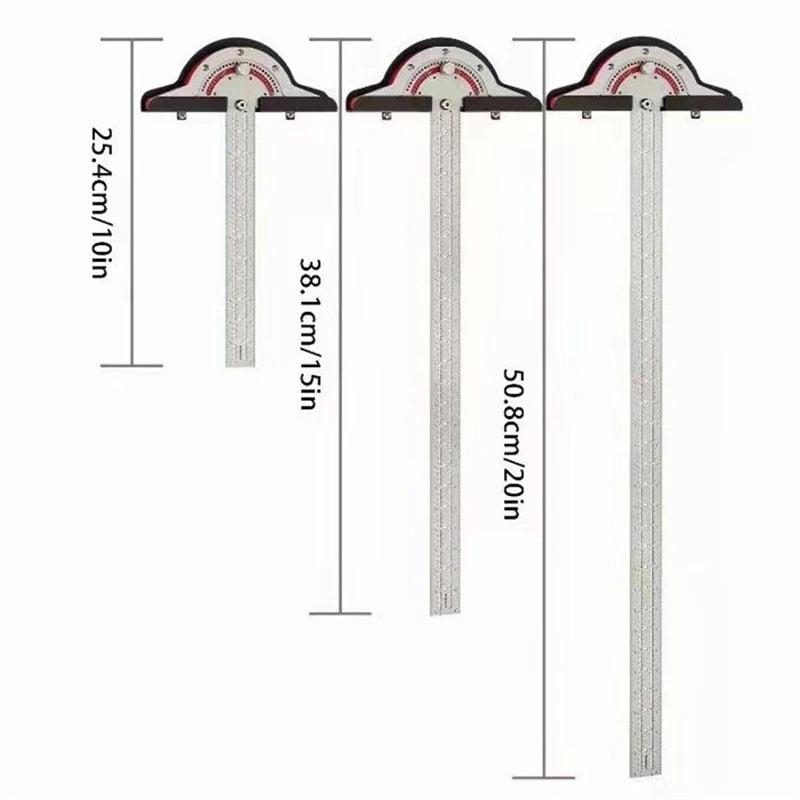 CraftPro™ - Pivoting edge ruler for woodworking