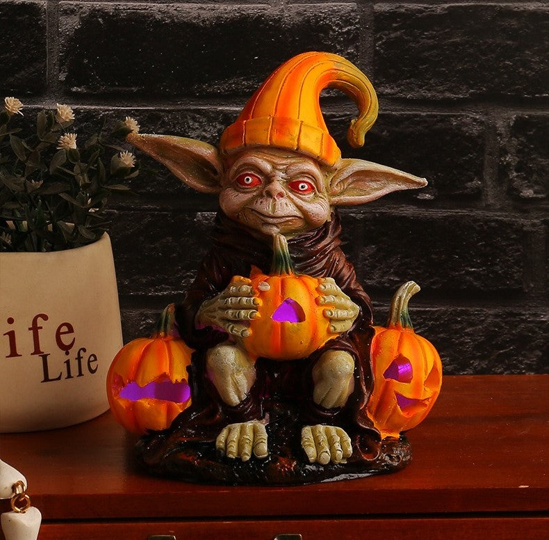 PhantomPumpkin™ 1+1 FREE | Halloween Resin Statue with Pumpkin Lamp