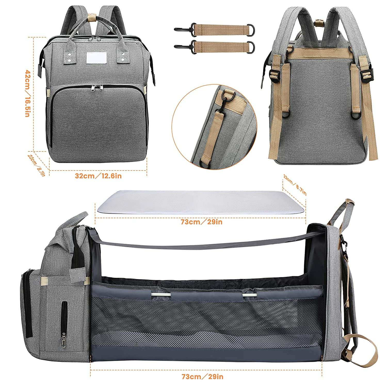 Baby Backpack™ - Carry all your baby essentials with you wherever you go!