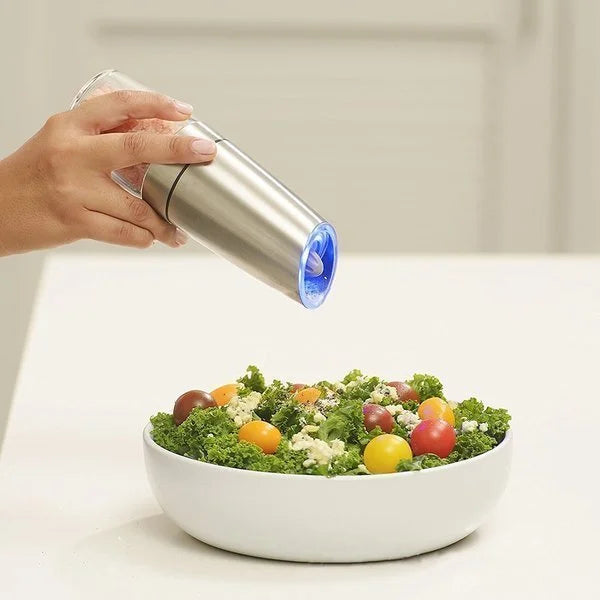 Electric Salt and Pepper Mill (stainless steel)