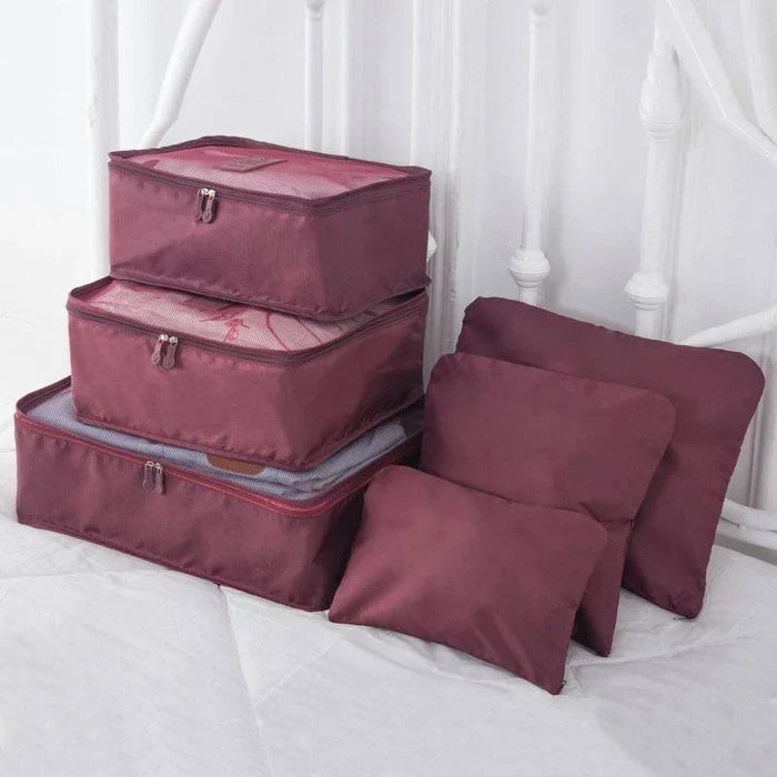 PackingCubes™ - 6 pieces of portable packing cubes for luggage