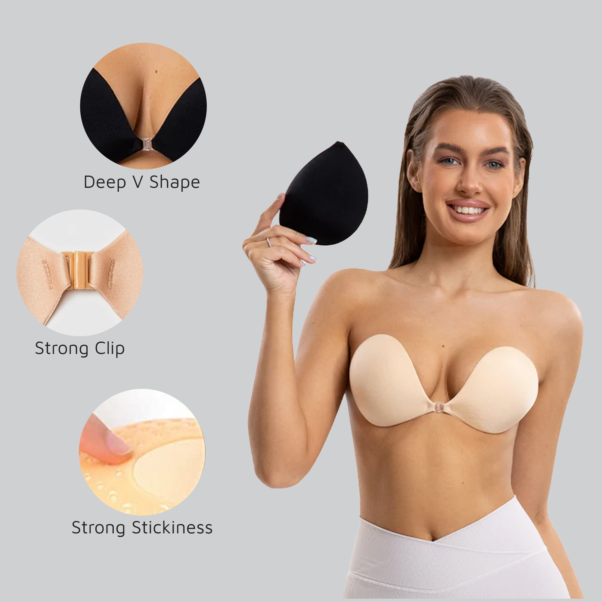 1+1 Free | BrustLift™ - Self-adhesive, invisible bra
