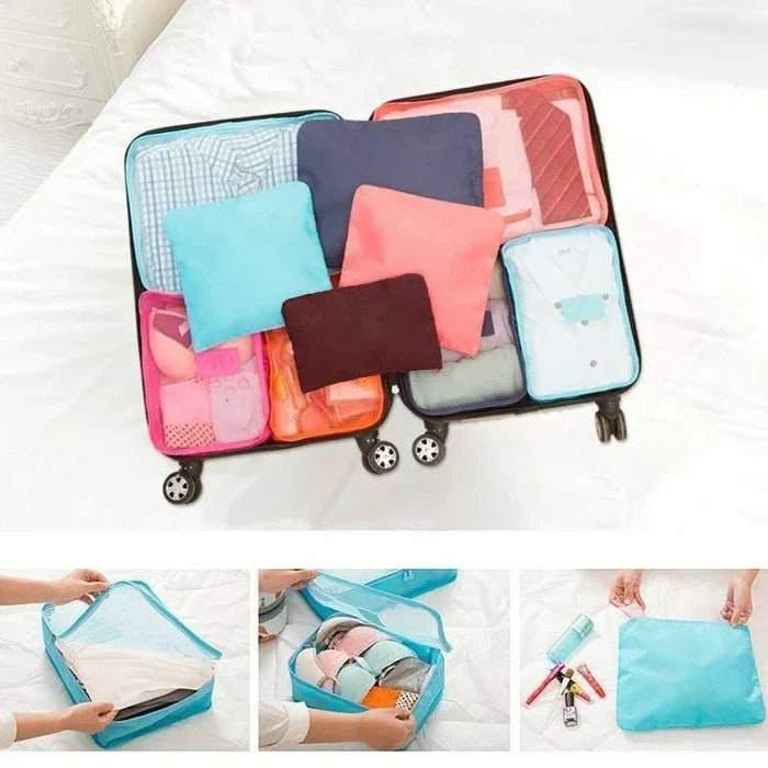 PackingCubes™ - 6 pieces of portable packing cubes for luggage