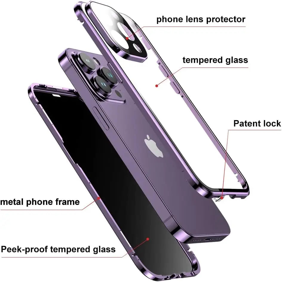 PrivacyCase™ - iPhone protective case with privacy screen protector!