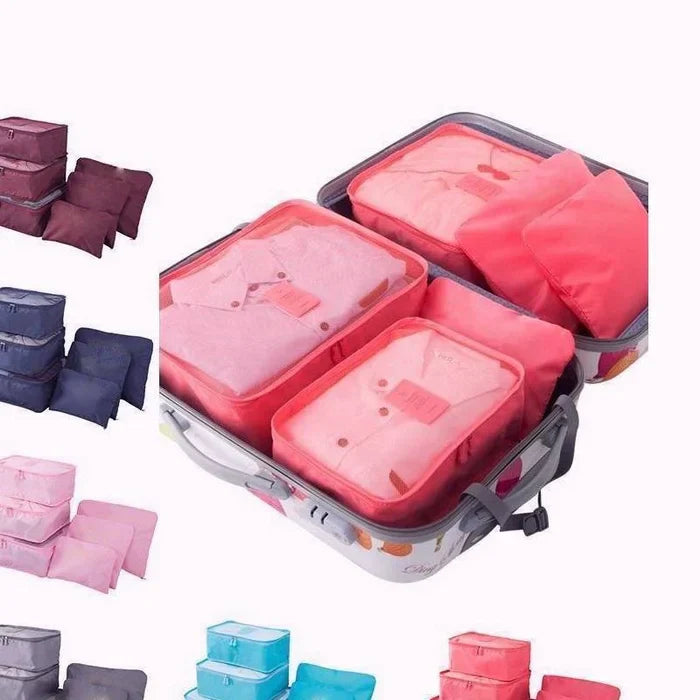 PackingCubes™ - 6 pieces of portable packing cubes for luggage