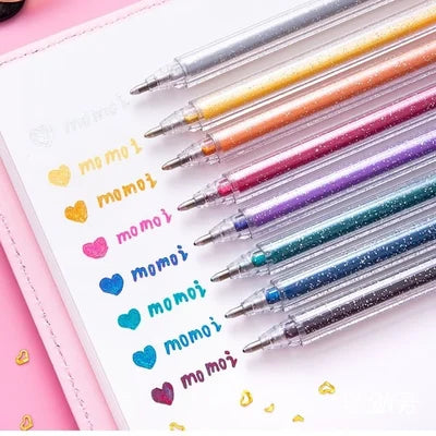 4+4 FREE | SparkWrite™ - Glitter gel pen set [Last day discount]