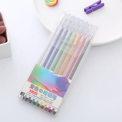 4+4 FREE | SparkWrite™ - Glitter gel pen set [Last day discount]